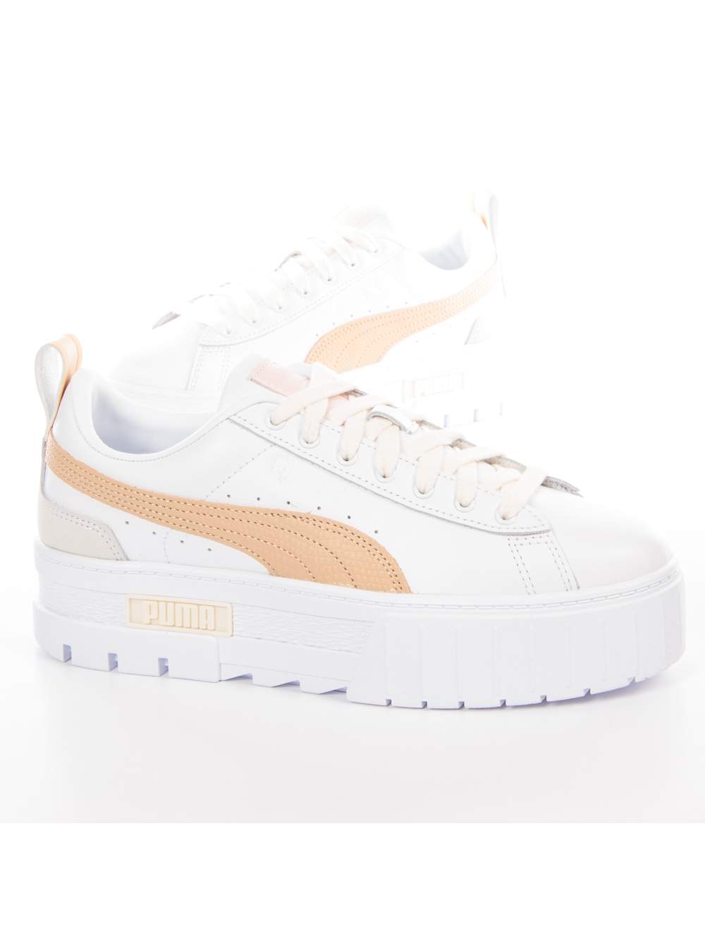 Plateau-Sneaker mit Kontraststreifen