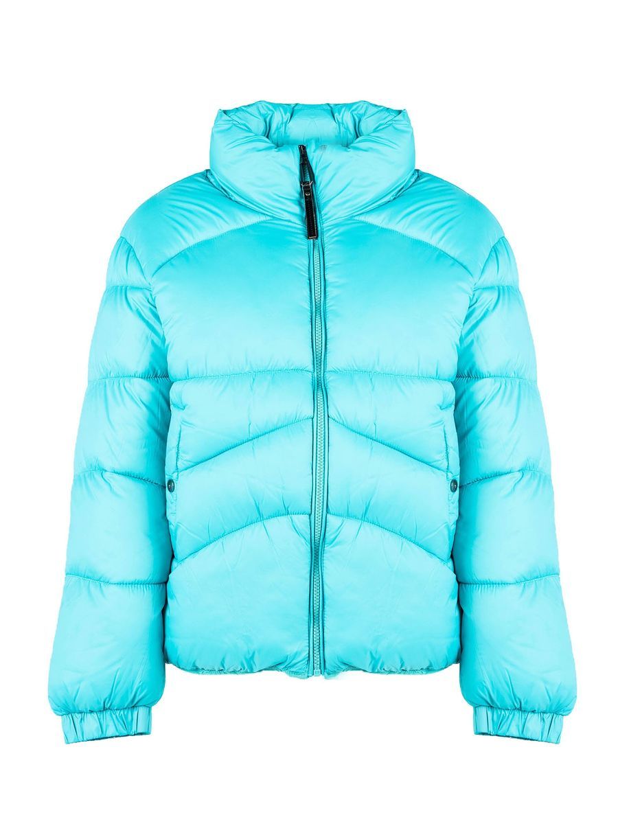Gesteppte Pufferjacke mit hohem Kragen