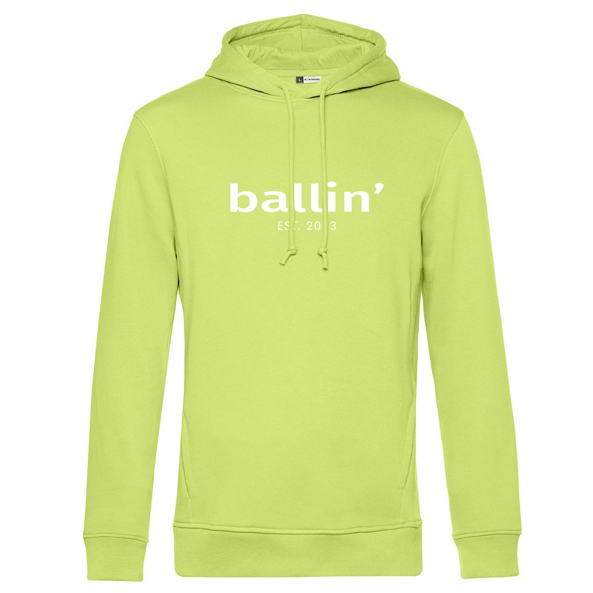 Basic-Pullover-Hoodie mit Aufdruck