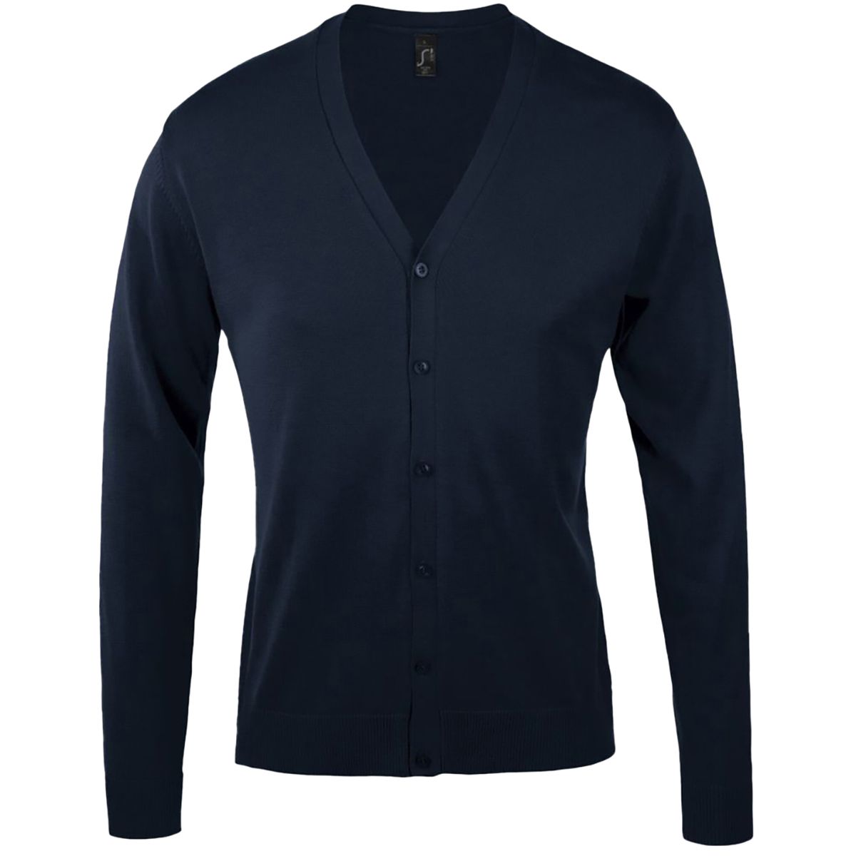SOLS Goldene Herren Strickjacke mit V-Ausschnitt (Navy)
