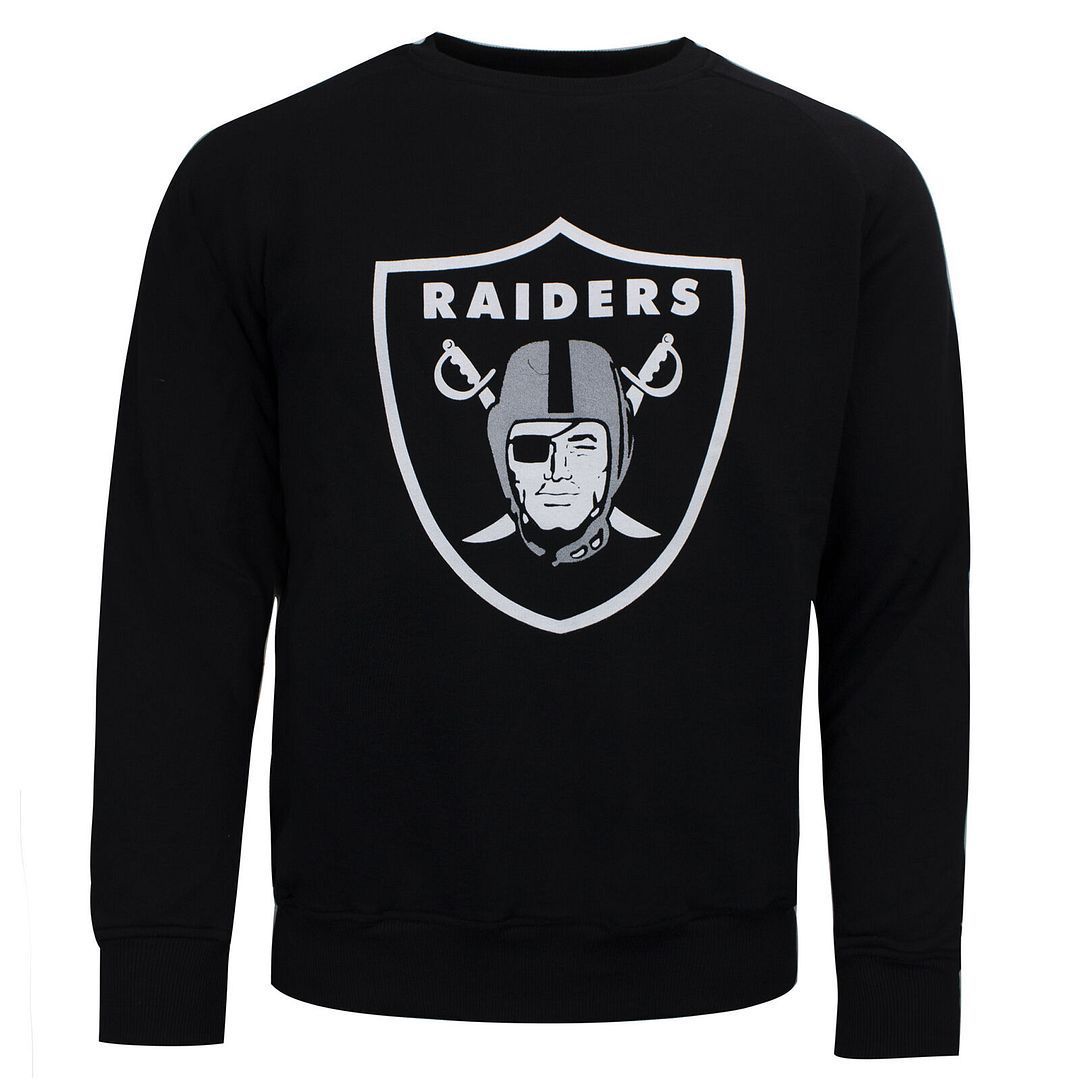 Raiders Grafik Print Rundhals-Sweatshirt