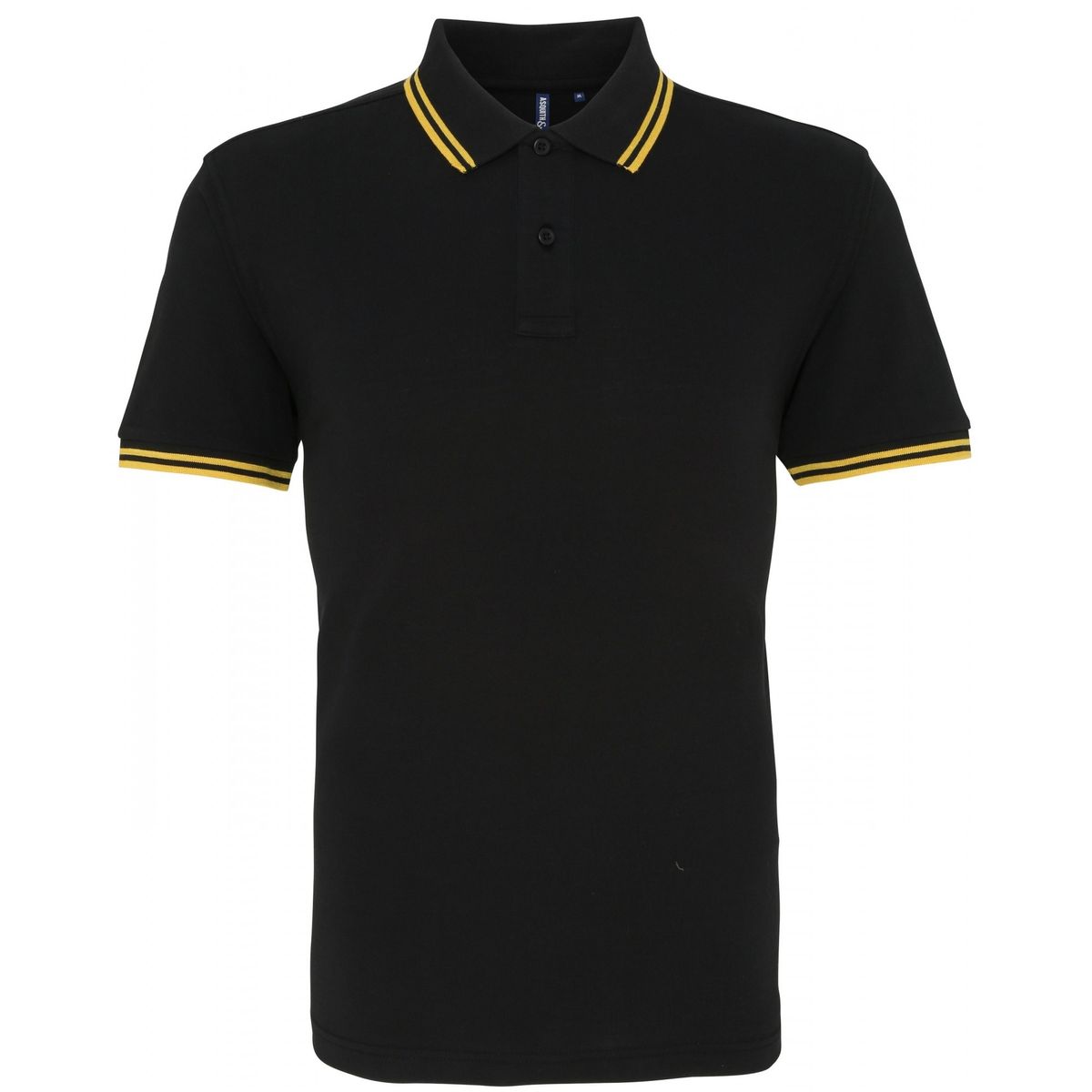 Klassisch geschnittenes Poloshirt, Kragen mit Streifen