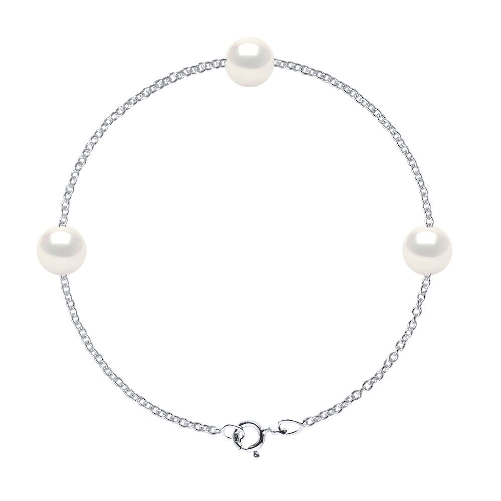Sterlingsilber Armband mit Süßwasserperlen