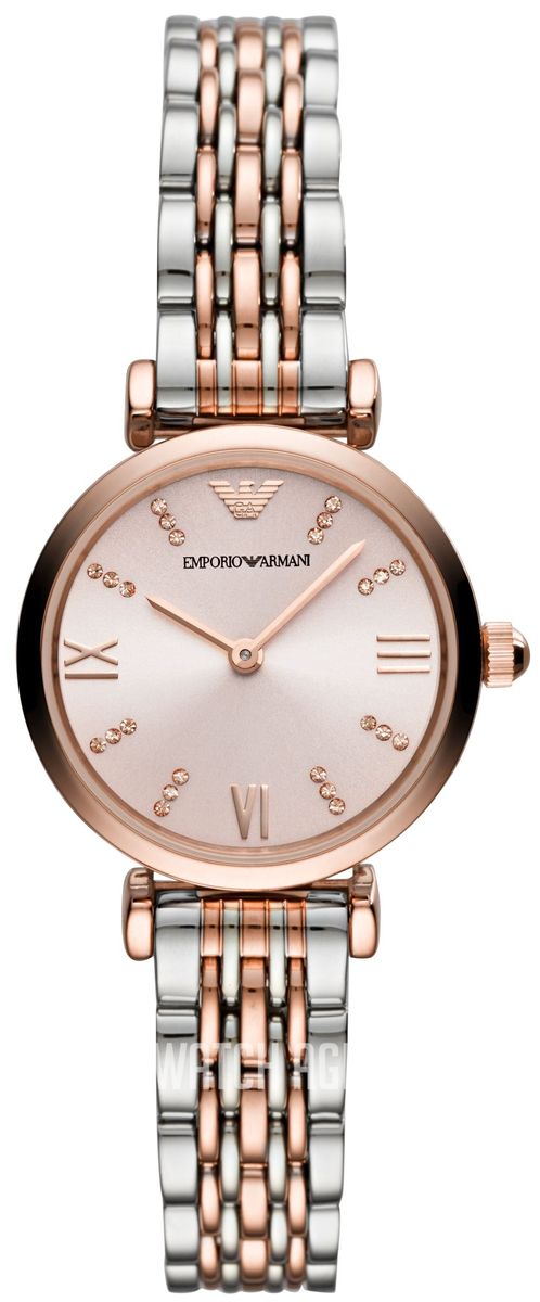 Elegante zweifarbige Damenuhr