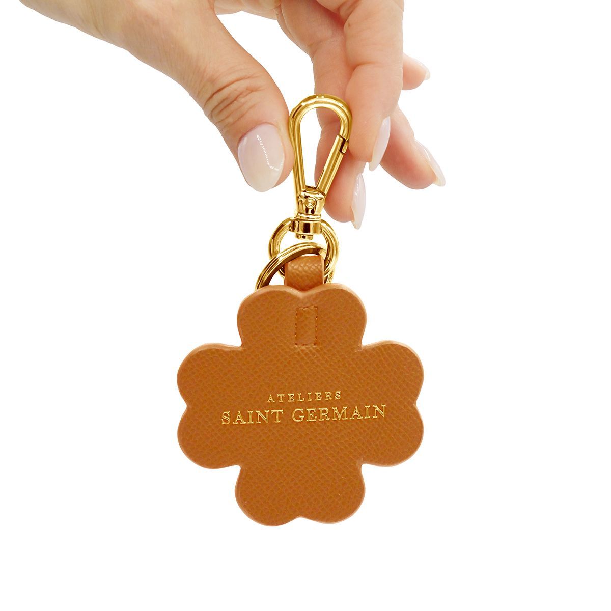 Schlüsselanhänger mit Kleeblatt-Charm