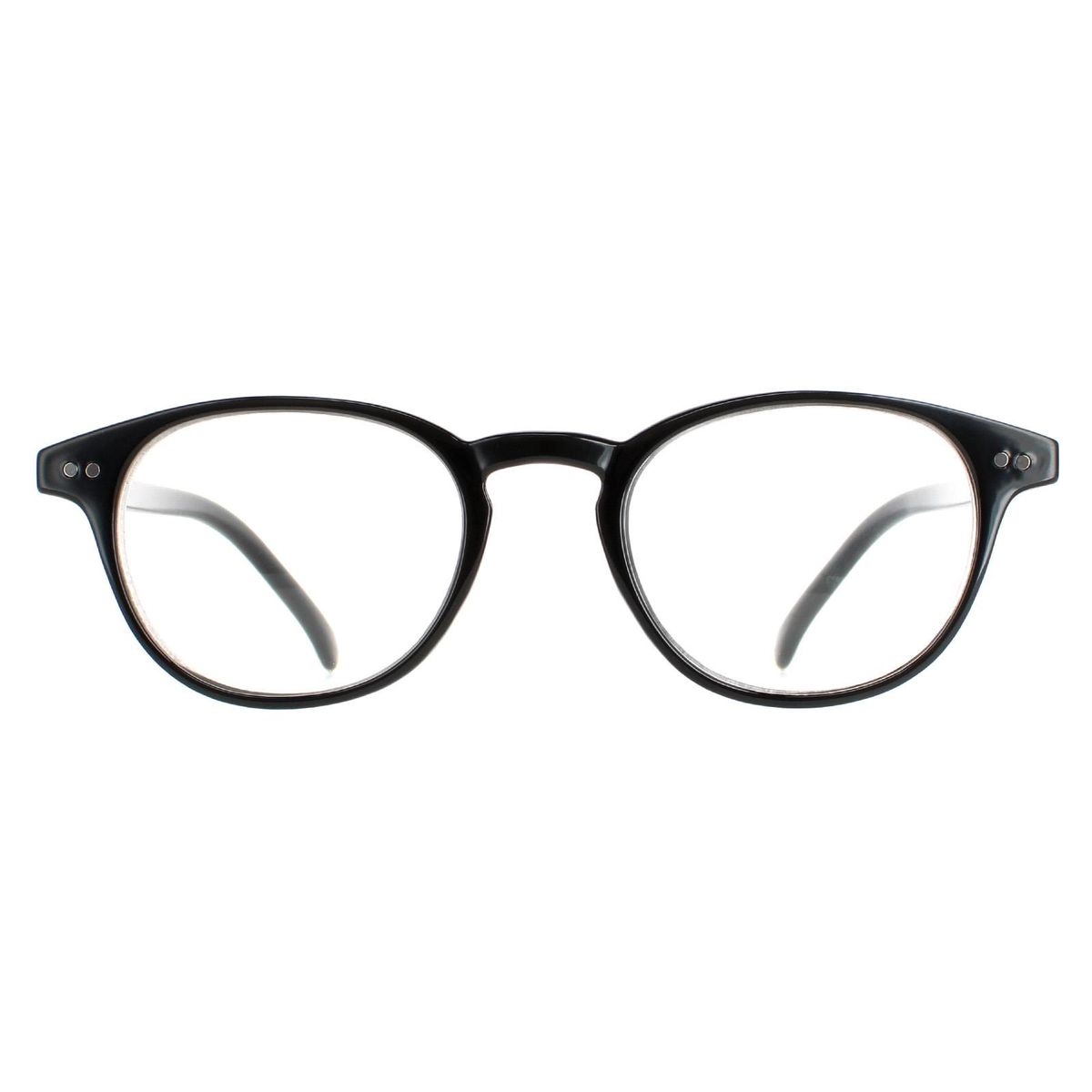 Polaroid Oval Unisex Glänzend Schwarz PLD 0008/R/CH Lesegeräte +1.5