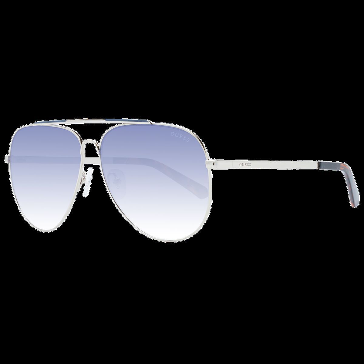 Herren-Pilotenbrille mit silberfarbenem Rahmen