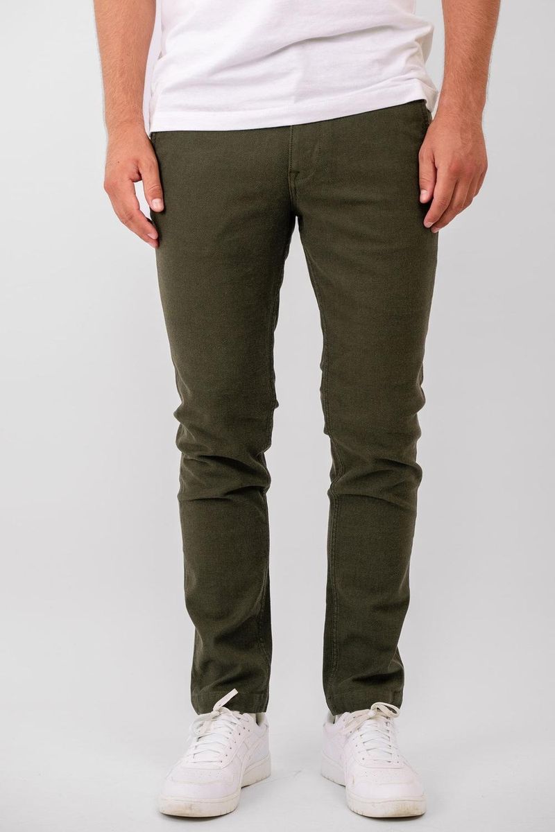 Schmal geschnittene Performance Struktur Hose