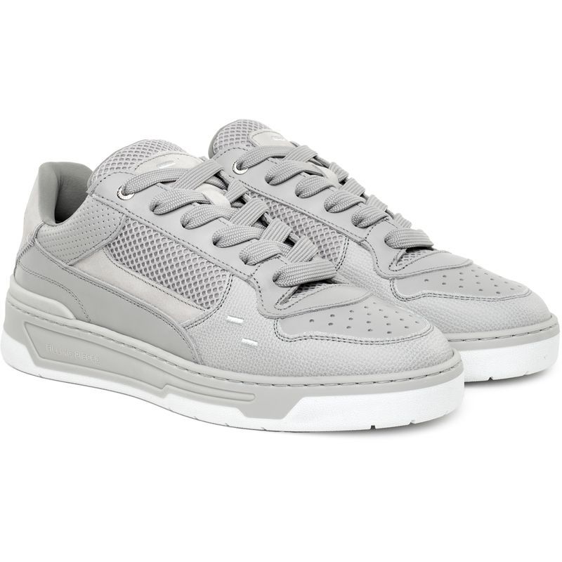 Low-Top Sneaker mit Materialmix und Plateausohle