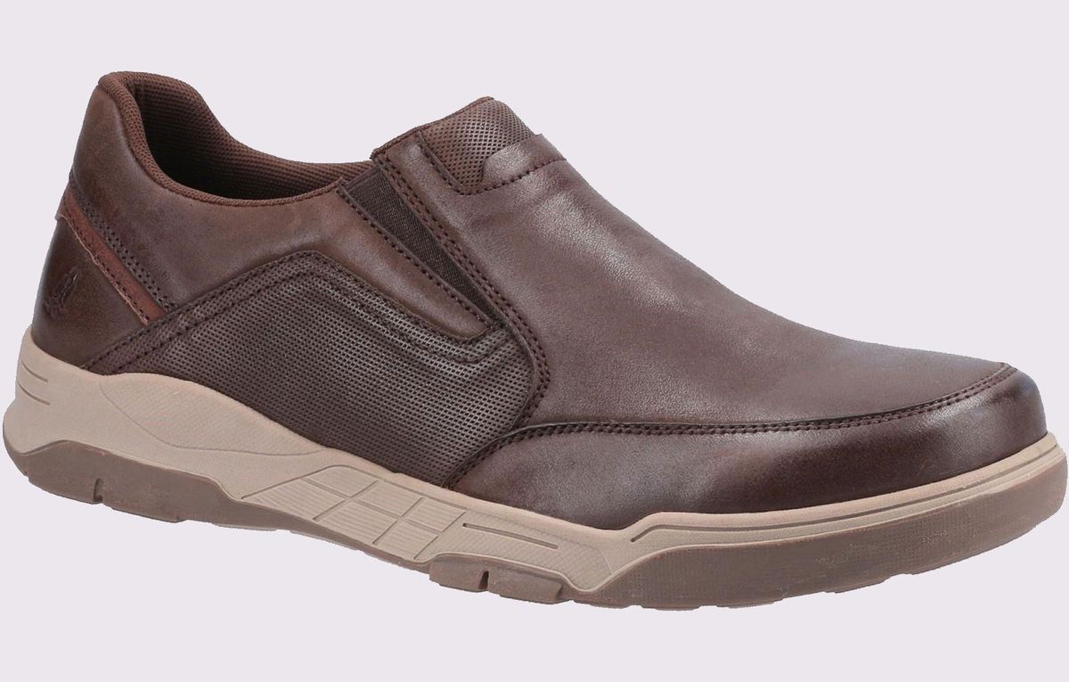 Vielseitige Leder-Slip-Ons mit Memory-Schaum