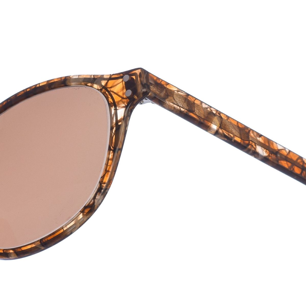 Elegante ovale Acetat-Sonnenbrille