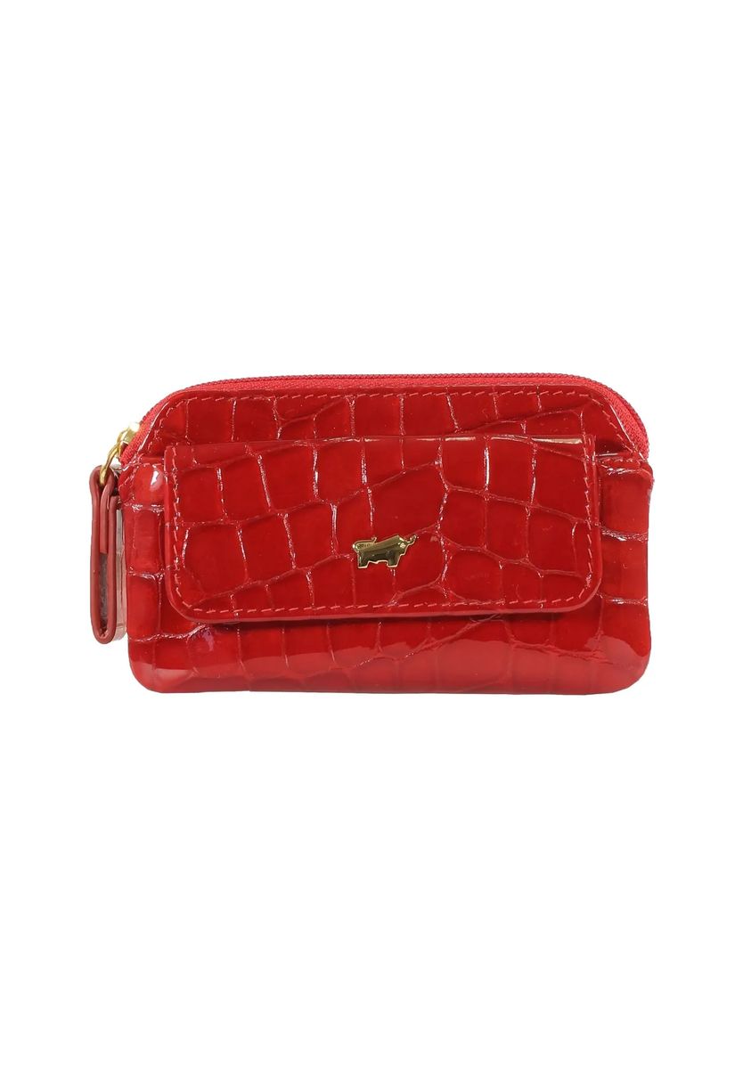 BRAUN BÜFFEL Schlüsseletui "Verona", Leder, mit Krokoprägung, für Damen, rot, 99