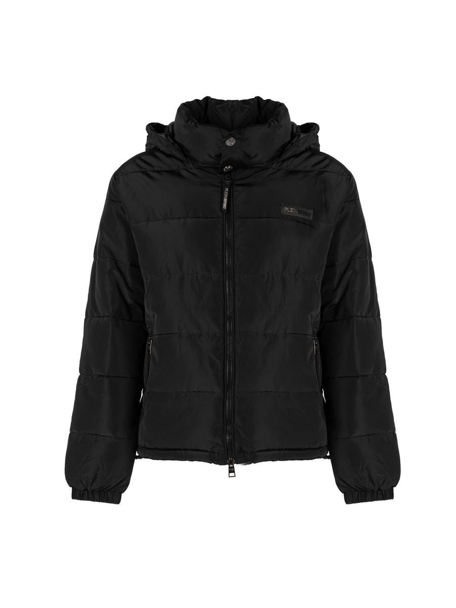 Gepolsterte Kapuzenjacke mit Reißverschluss