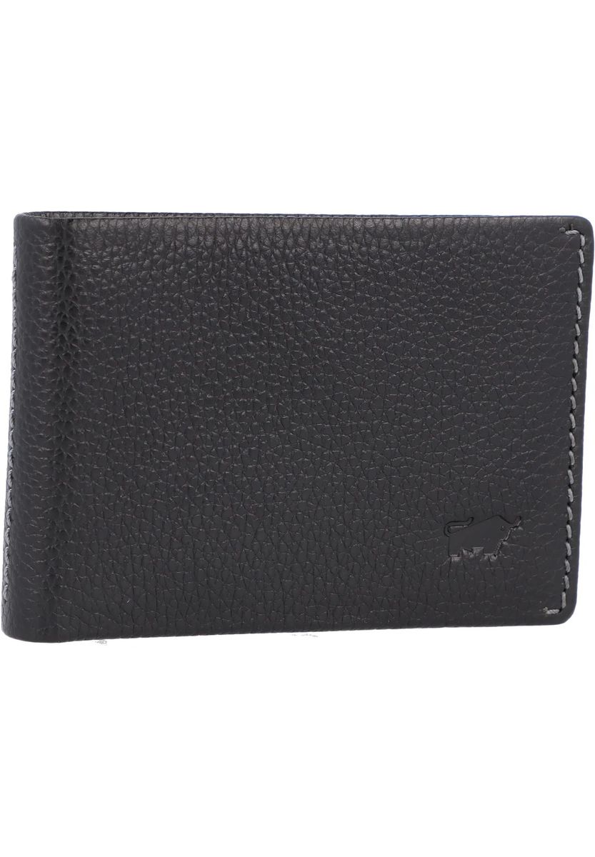BRAUN BÜFFEL Geldbörse "Prato", Querformat, Leder, für Herren, schwarz