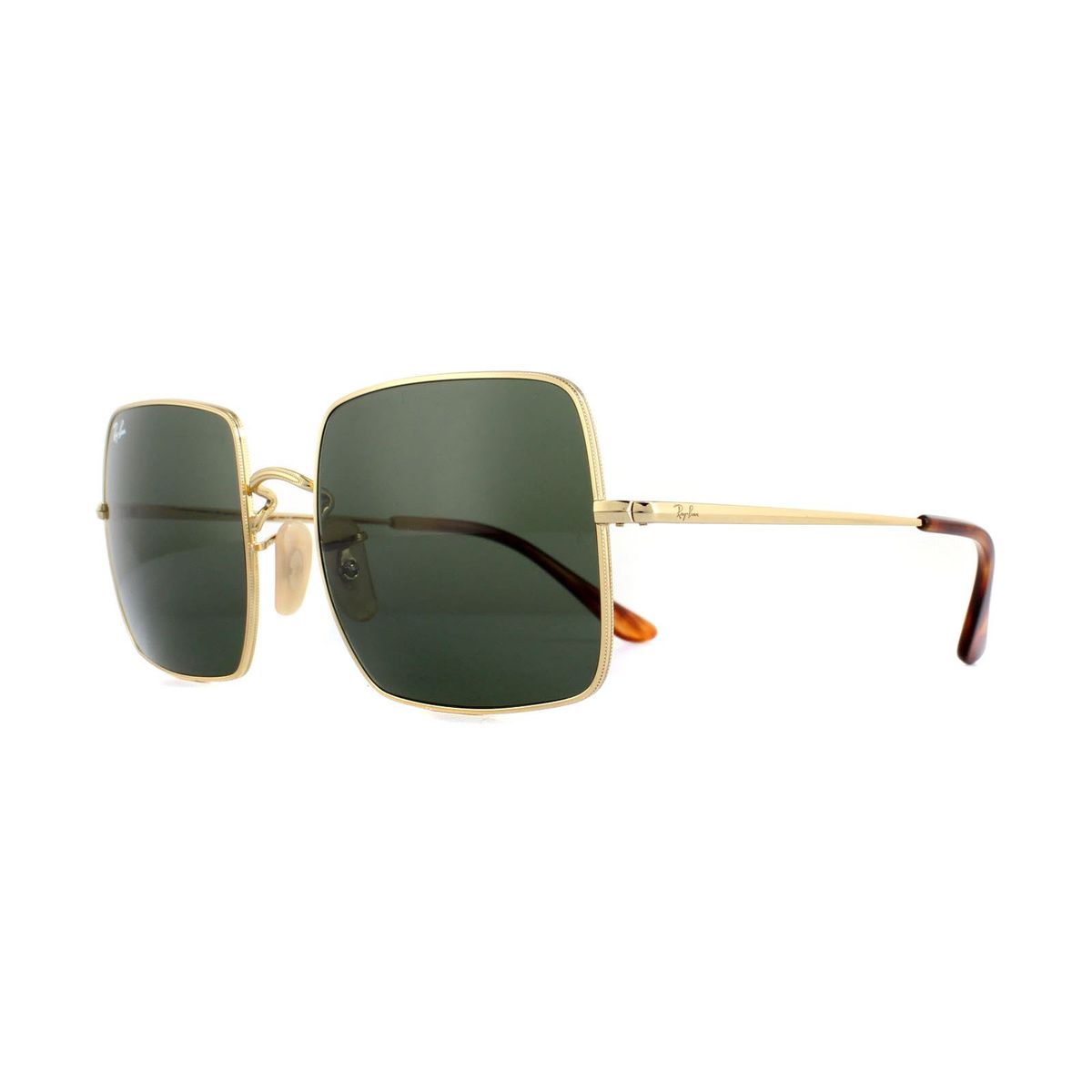 Übergroße Quadratische Metallsonnenbrille