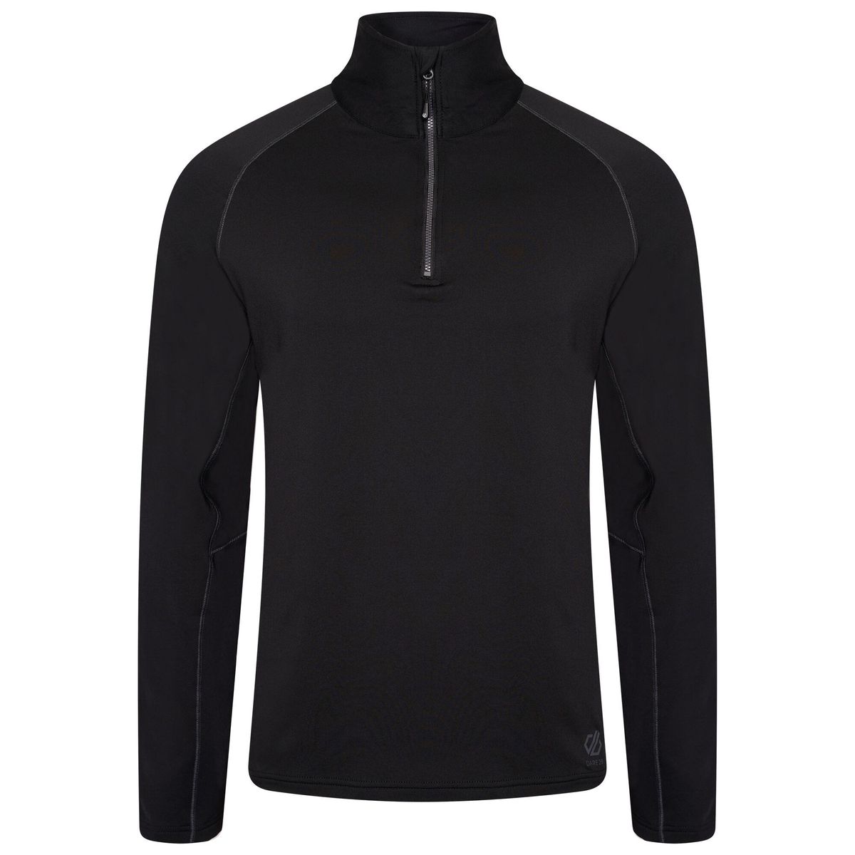 Dare 2B Mens Fuser Core Stretch Half Zip Thermal Top (Schwarz)