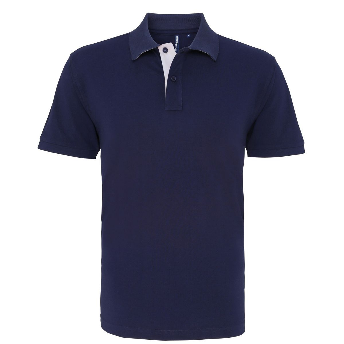 Klassisch geschnittenes Kontrast-Poloshirt