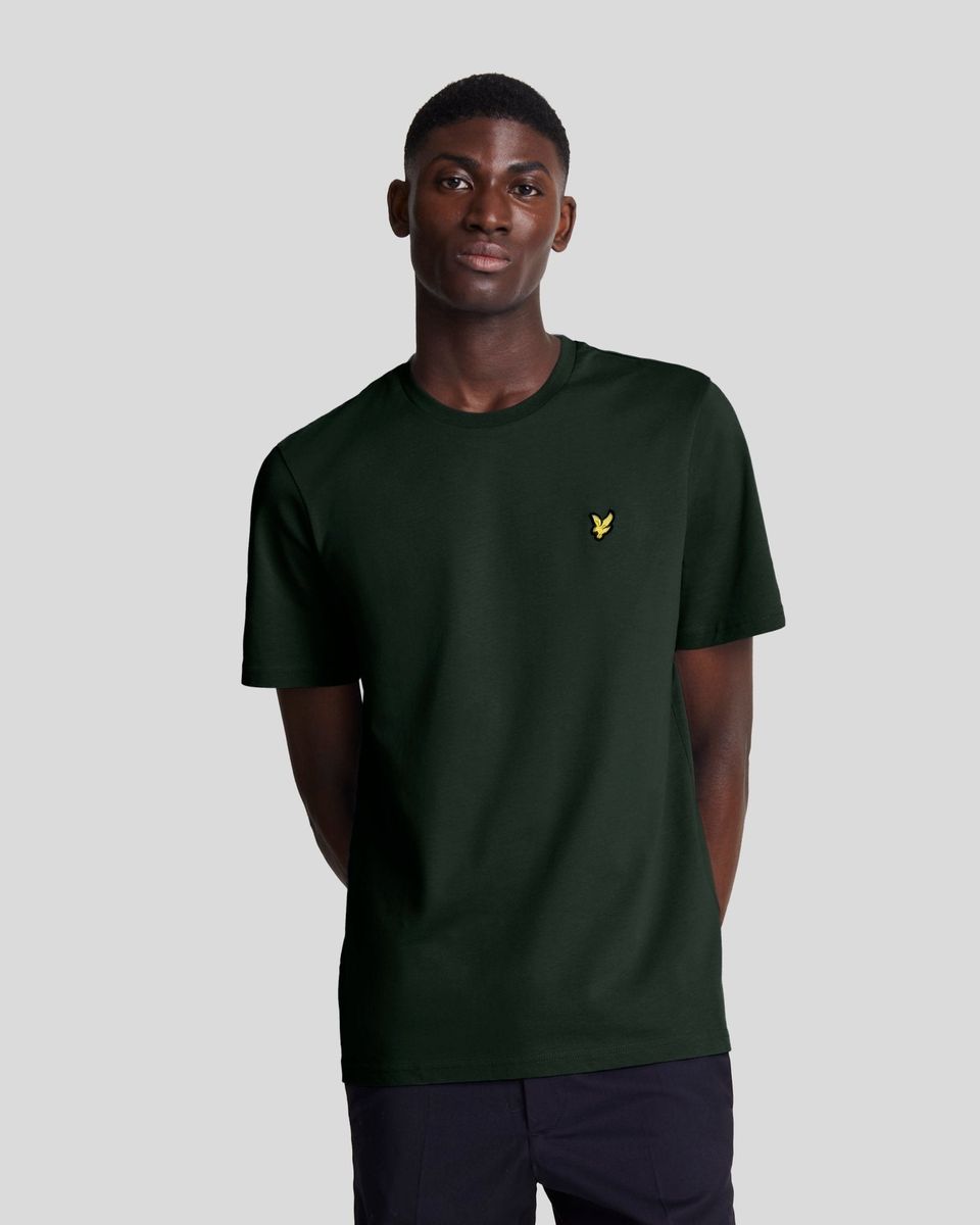 Herren Klassisches Uni-T-Shirt mit Rundhalsausschnitt