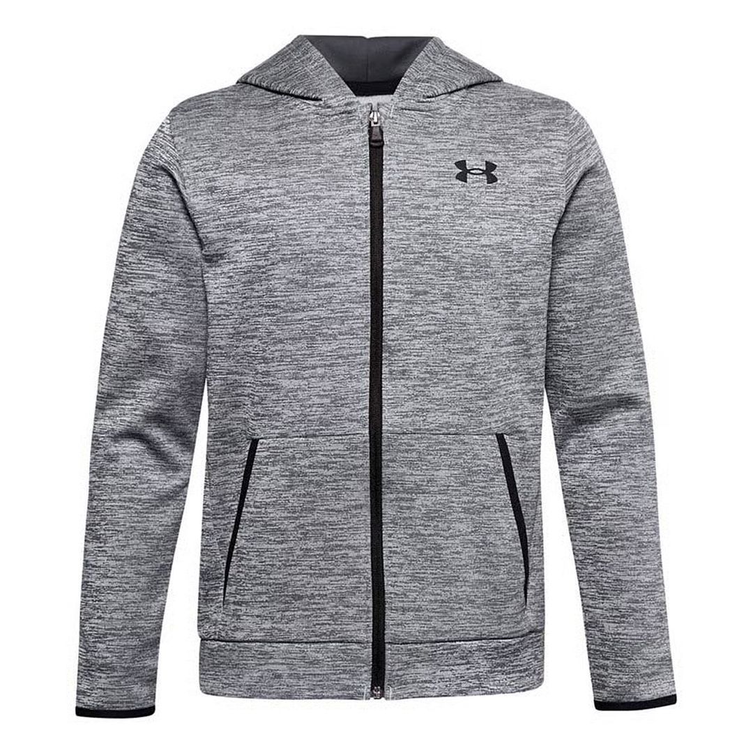 Fleece Hoodie mit durchgehendem Reißverschluss