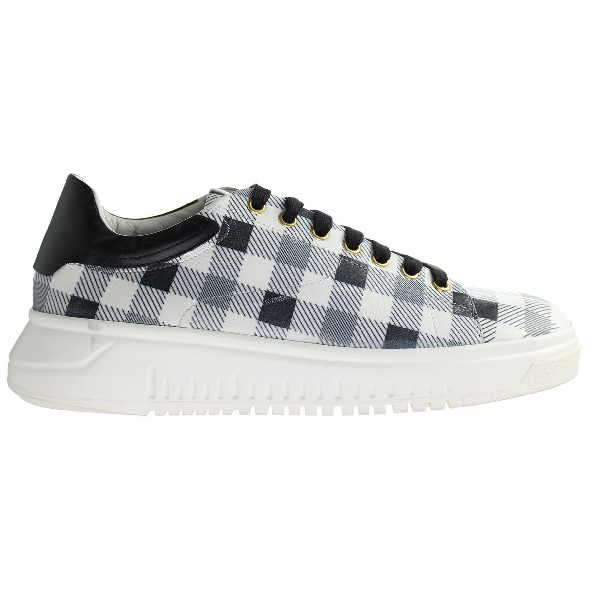 Karierter Schnür-Sneaker