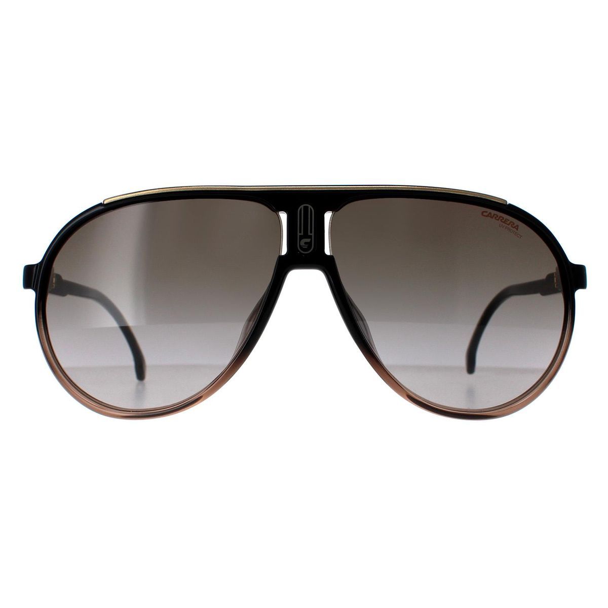 Aviator Sonnenbrille Braun Farbverlauf