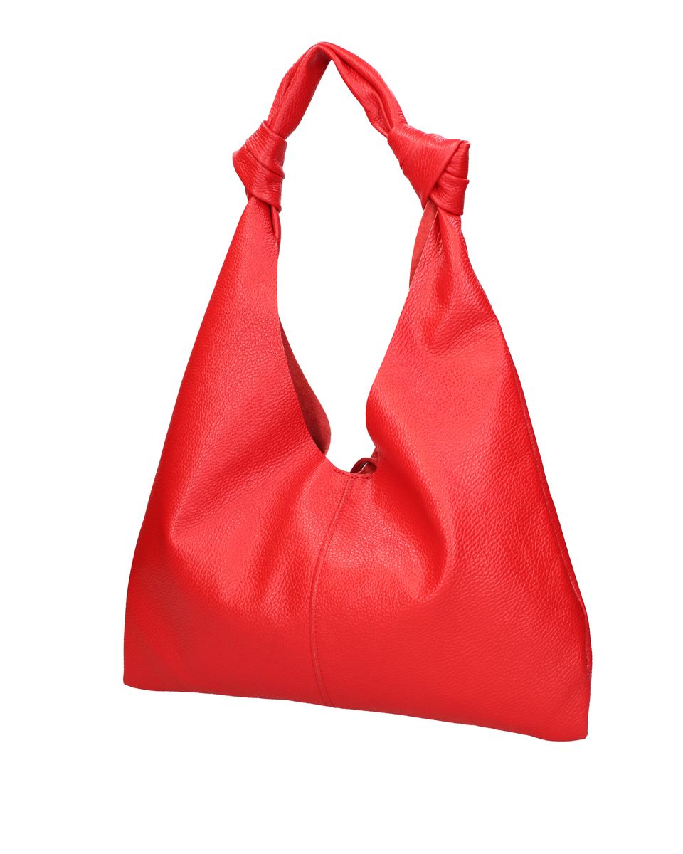 Minimalistische Knautschtasche mit Knotendetail