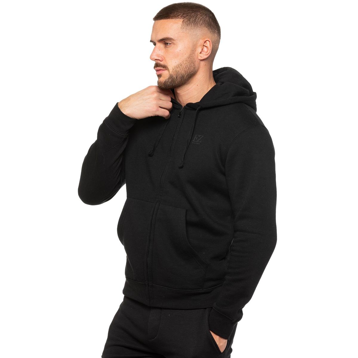 Klassischer Zip-Hoodie in Regular Fit