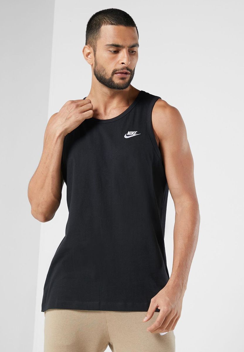 Herren Basic Tank Top Schwarz