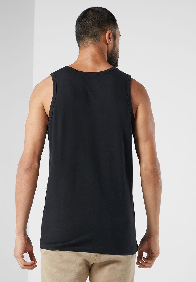 Sportliches Baumwoll-Logo-Tanktop