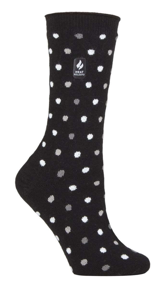 Heat Holders Damen Ultra Lite Thermal Brushed Inner Yarn Design Socken Schwarz/Tonal (Nicosia)