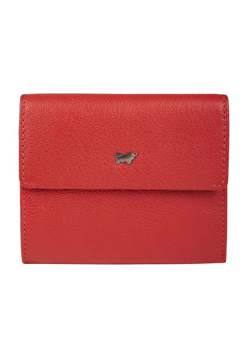 BRAUN BÜFFEL Geldbörse "Anna", Leder, RFID-Schutz, uni, für Damen, rot