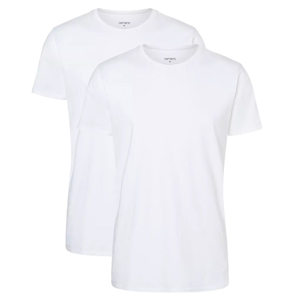 Herren Schwarzes Rundhals T-Shirt Zweierpack