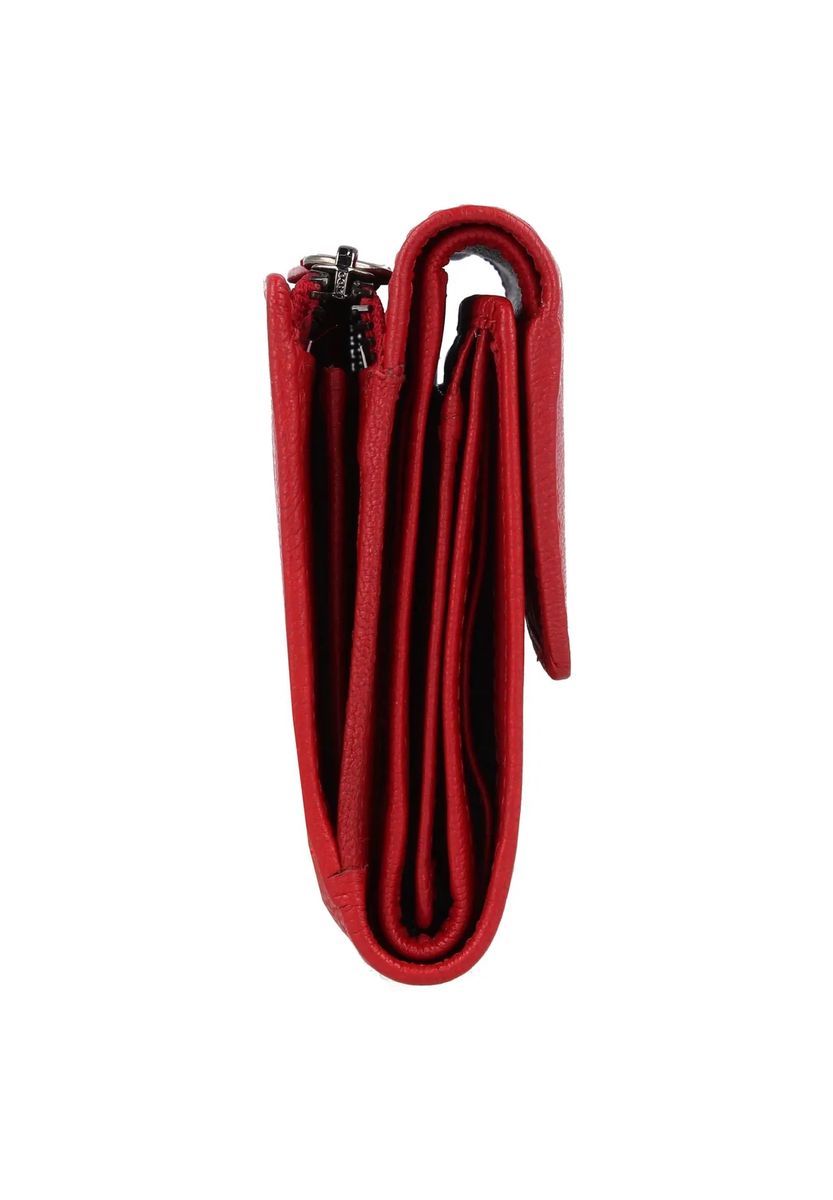BRAUN BÜFFEL Geldbörse, Leder, Emblem, uni, für Damen, rot
