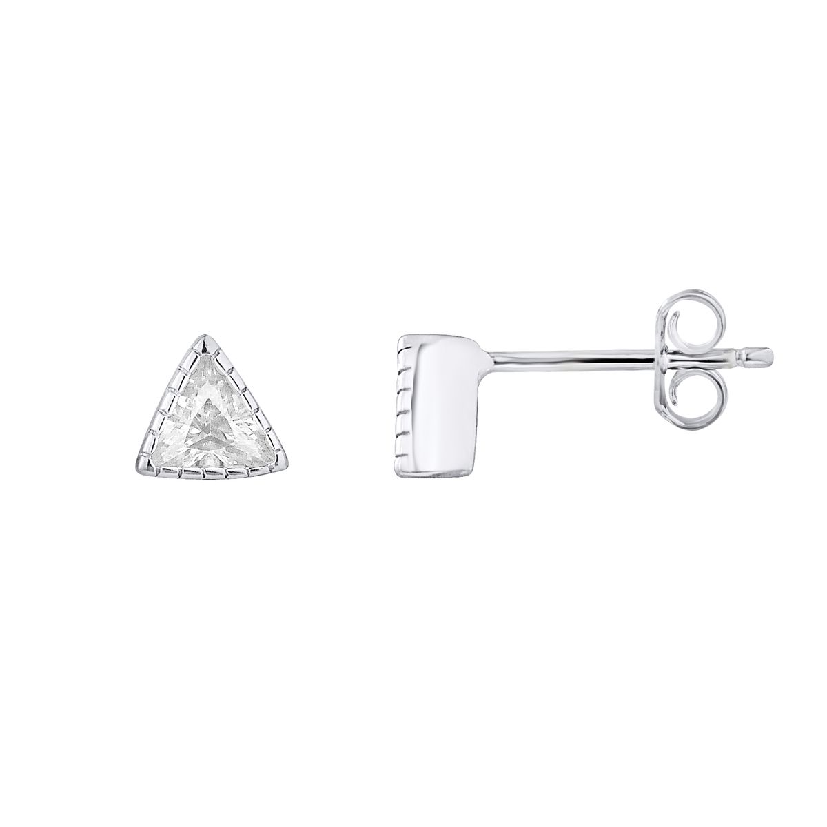 Zeitlose Solitär-Ohrstecker mit Zirkonia