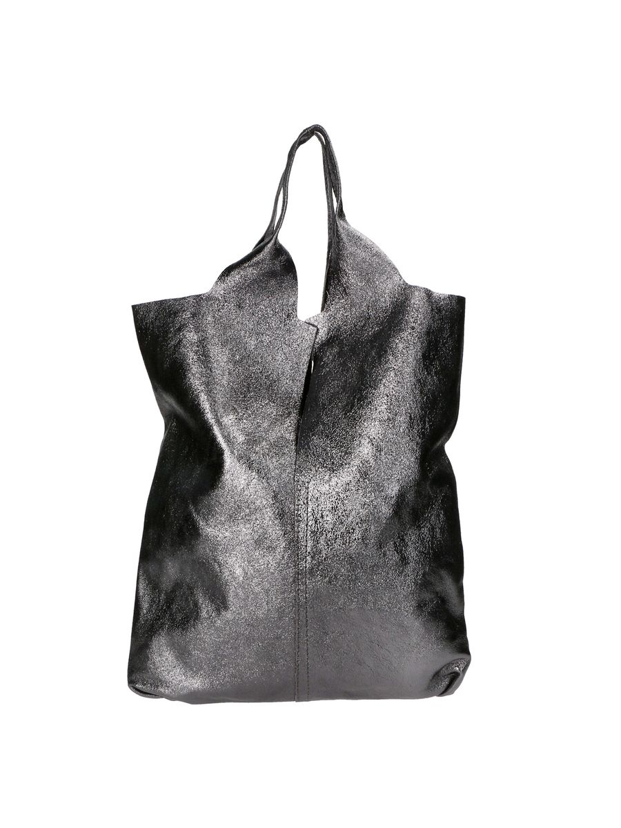 Metallic Leder Hobo Tasche