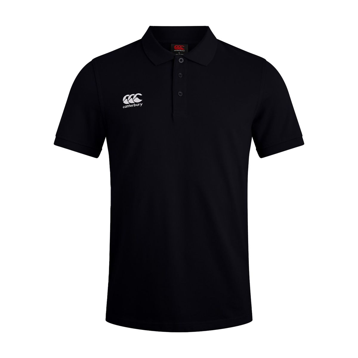 Canterbury Herren Waimak Polo Shirt (Schwarz)