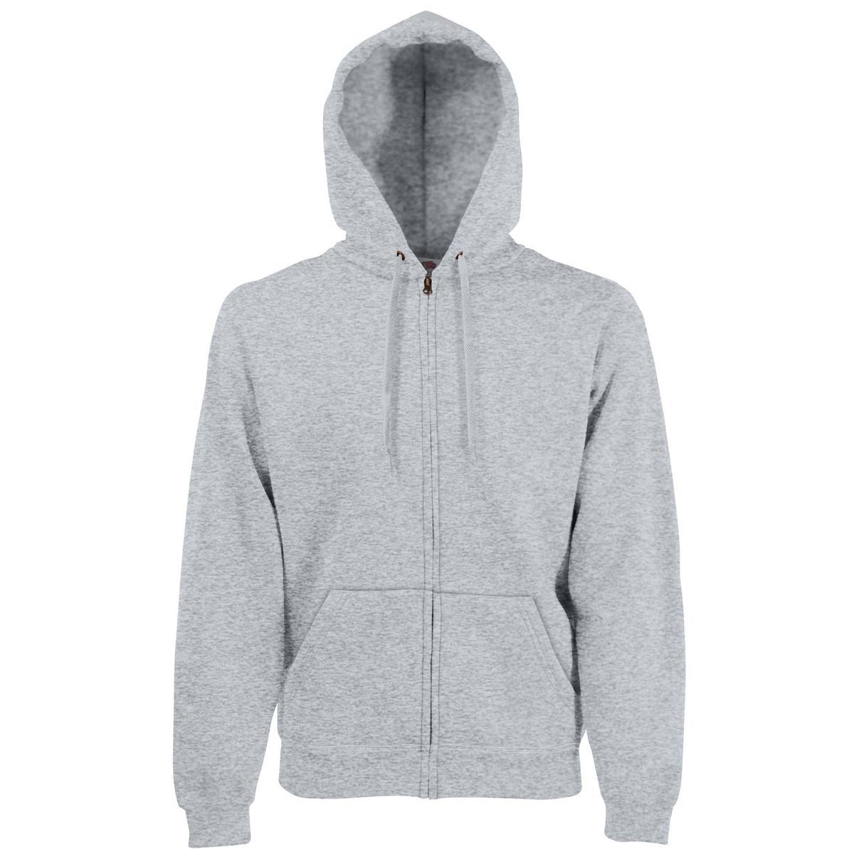 Heather Grauer Reißverschluss-Hoodie
