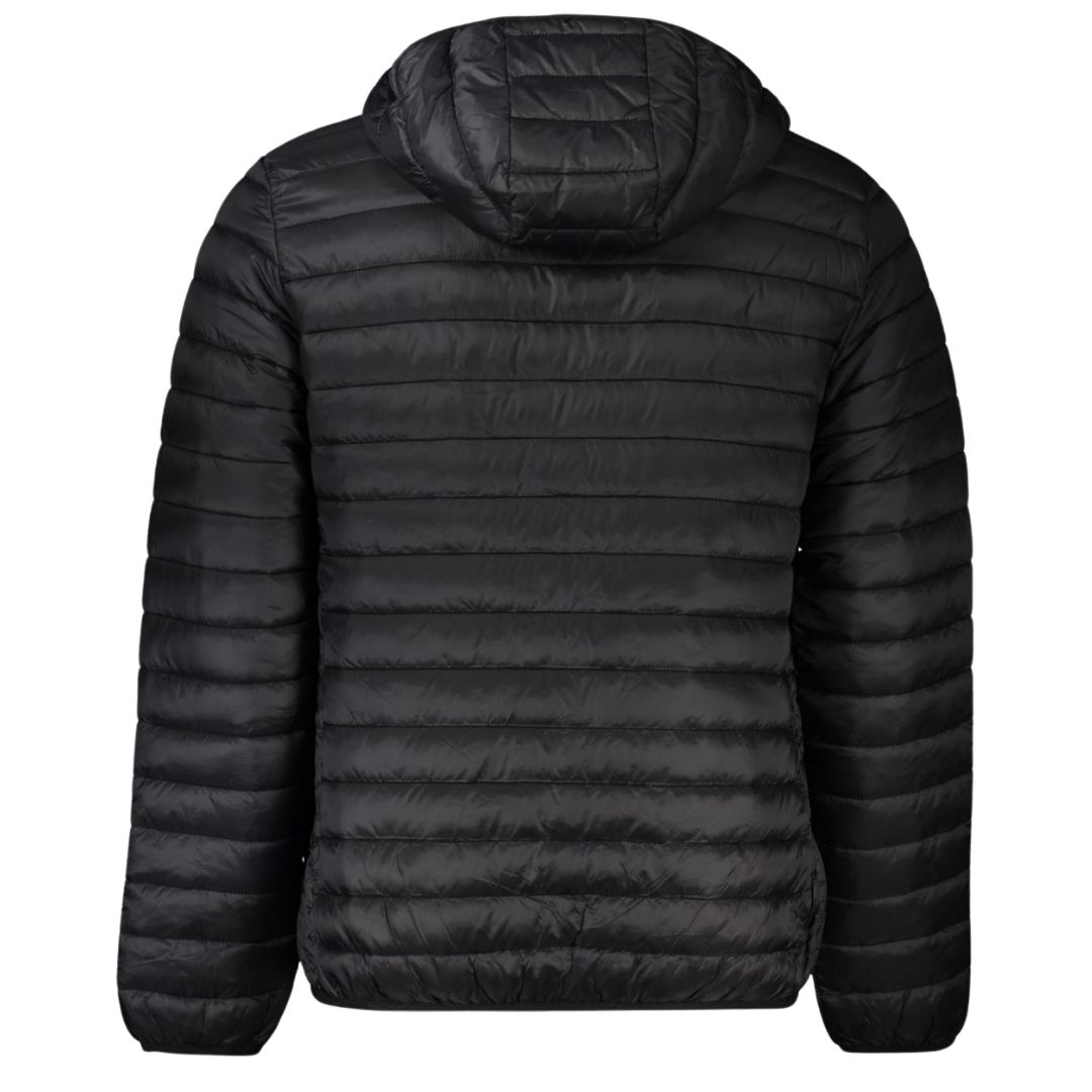 Klassische gesteppte Leichtdaunenjacke mit Kapuze