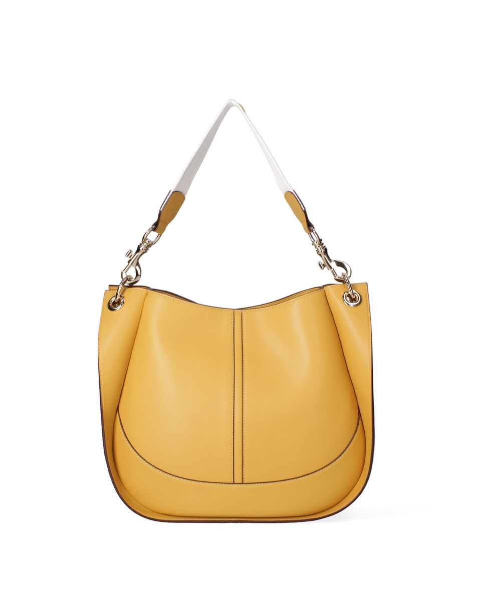 Gelbe Hobo-Tasche mit Riemen