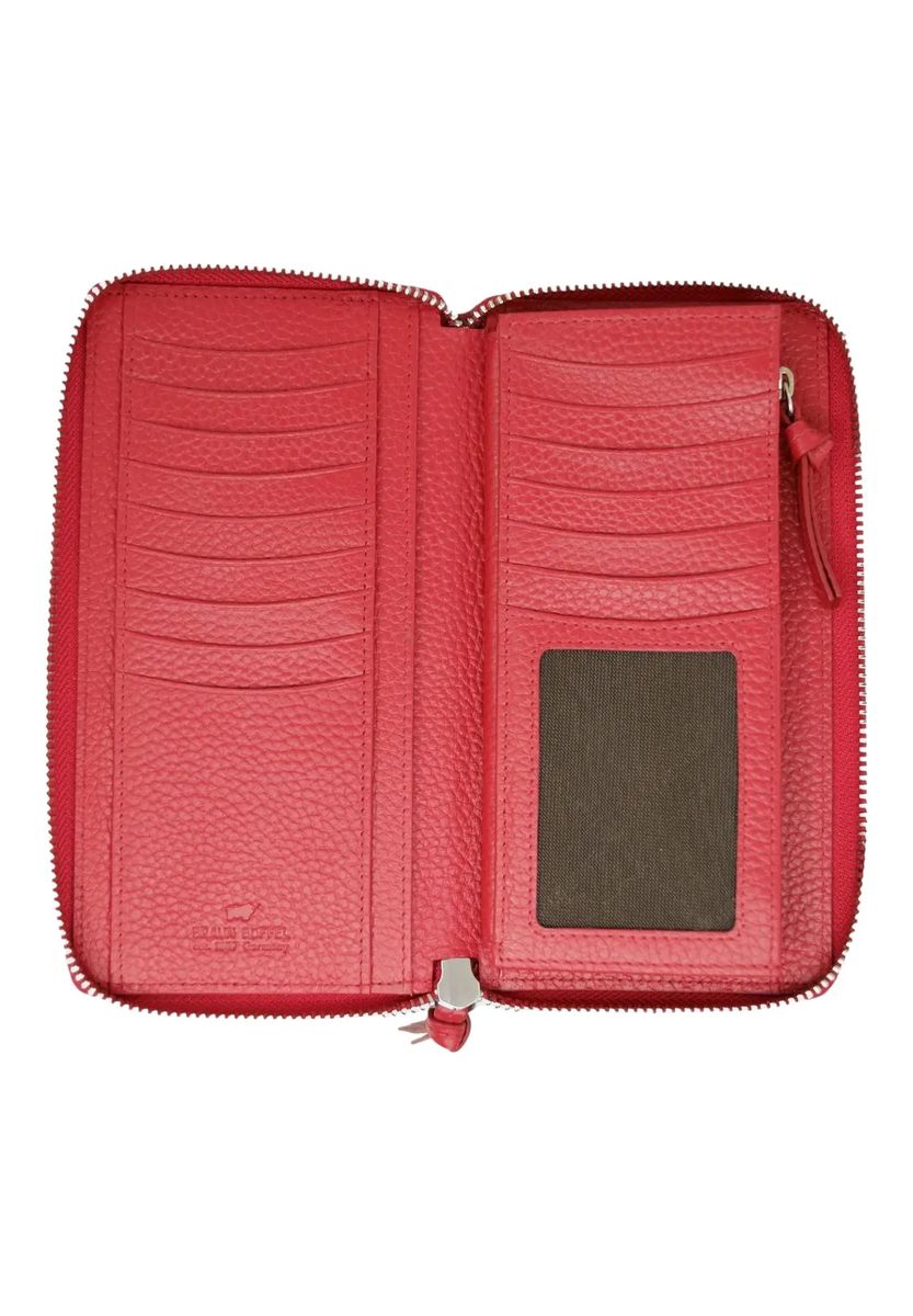 BRAUN BÜFFEL Langbörse, Reißverschluss, RFID-Schutz, für Damen, rot, 99