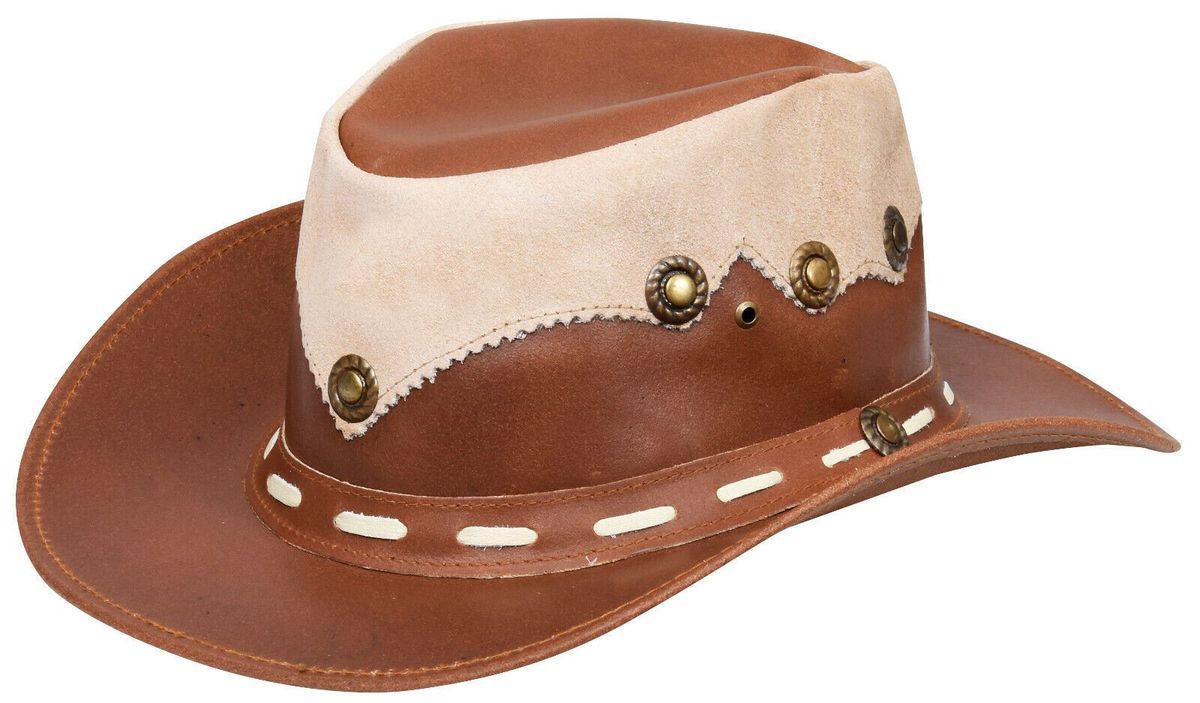Leder Outback Cowboyhut