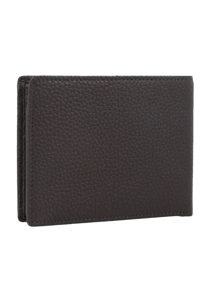 BRAUN BÜFFEL Brieftasche, Rindsleder, Emblem, für Herren, grau, 99
