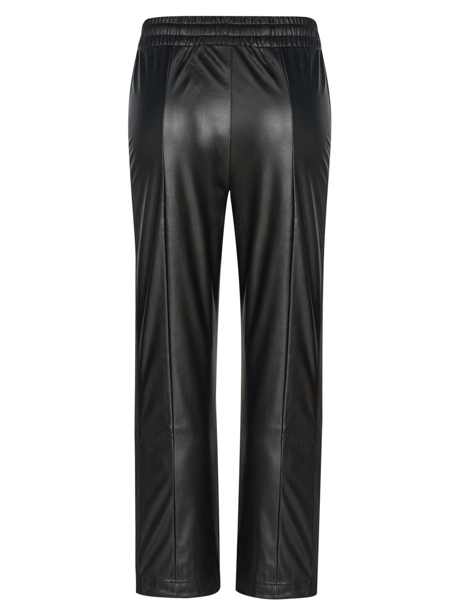 Kunstlederhose mit geradem Bein