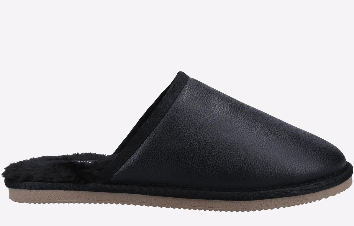 Hush Puppies Coady Wildleder-Hausschuhe Für Herren In Schwarz