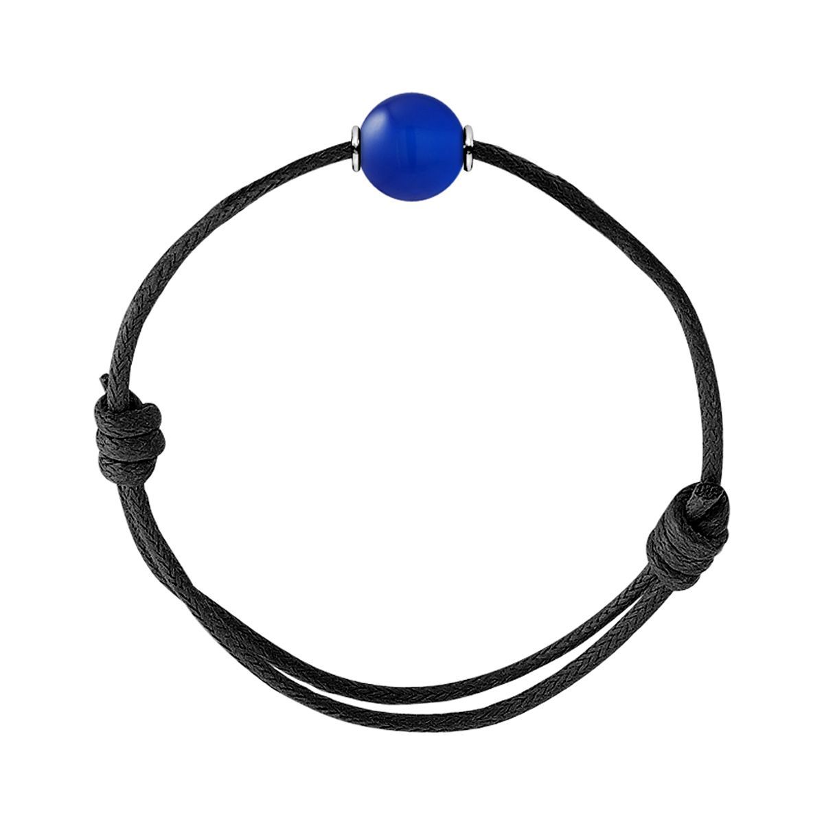 Blau Achat Sterling Silber Armband