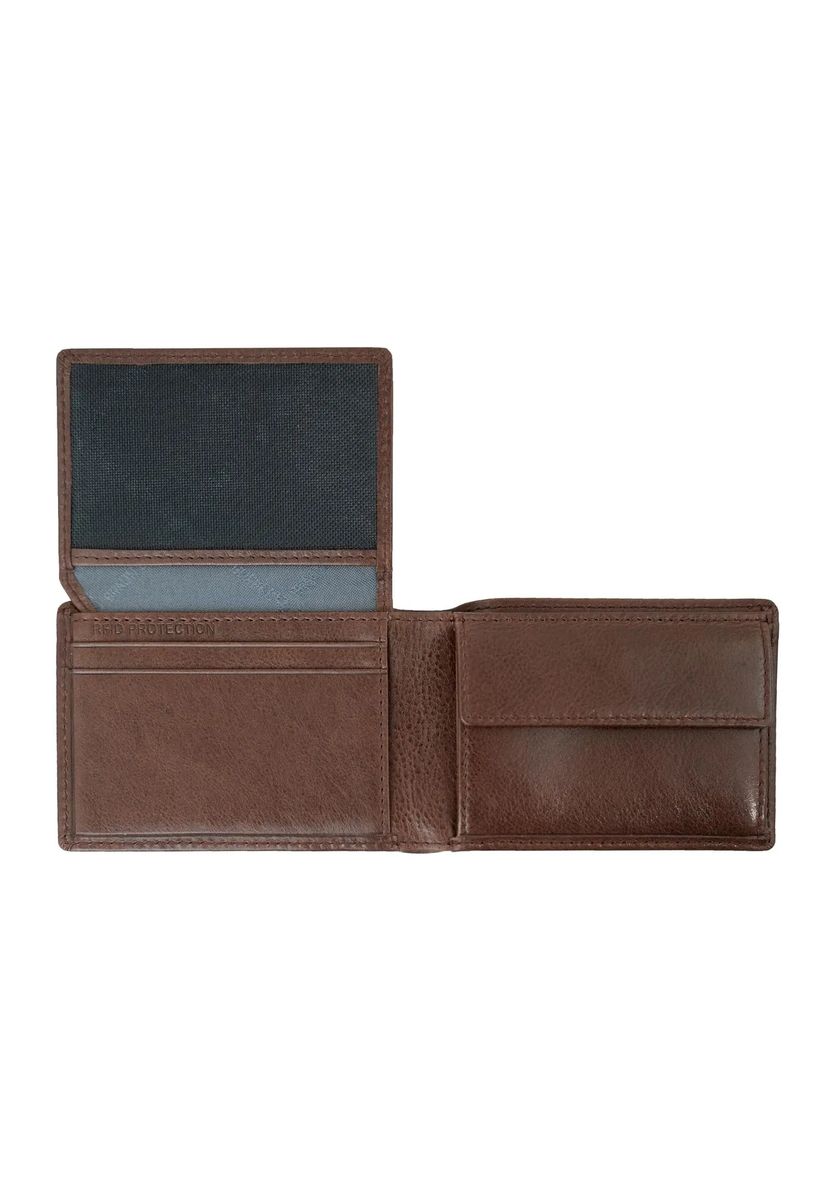 BRAUN BÜFFEL Brieftasche, RFID-Schutz, Markenprägung, für Herren, braun