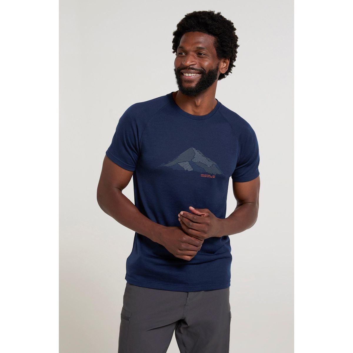 Herren T-Shirt aus Merinowollmischung
