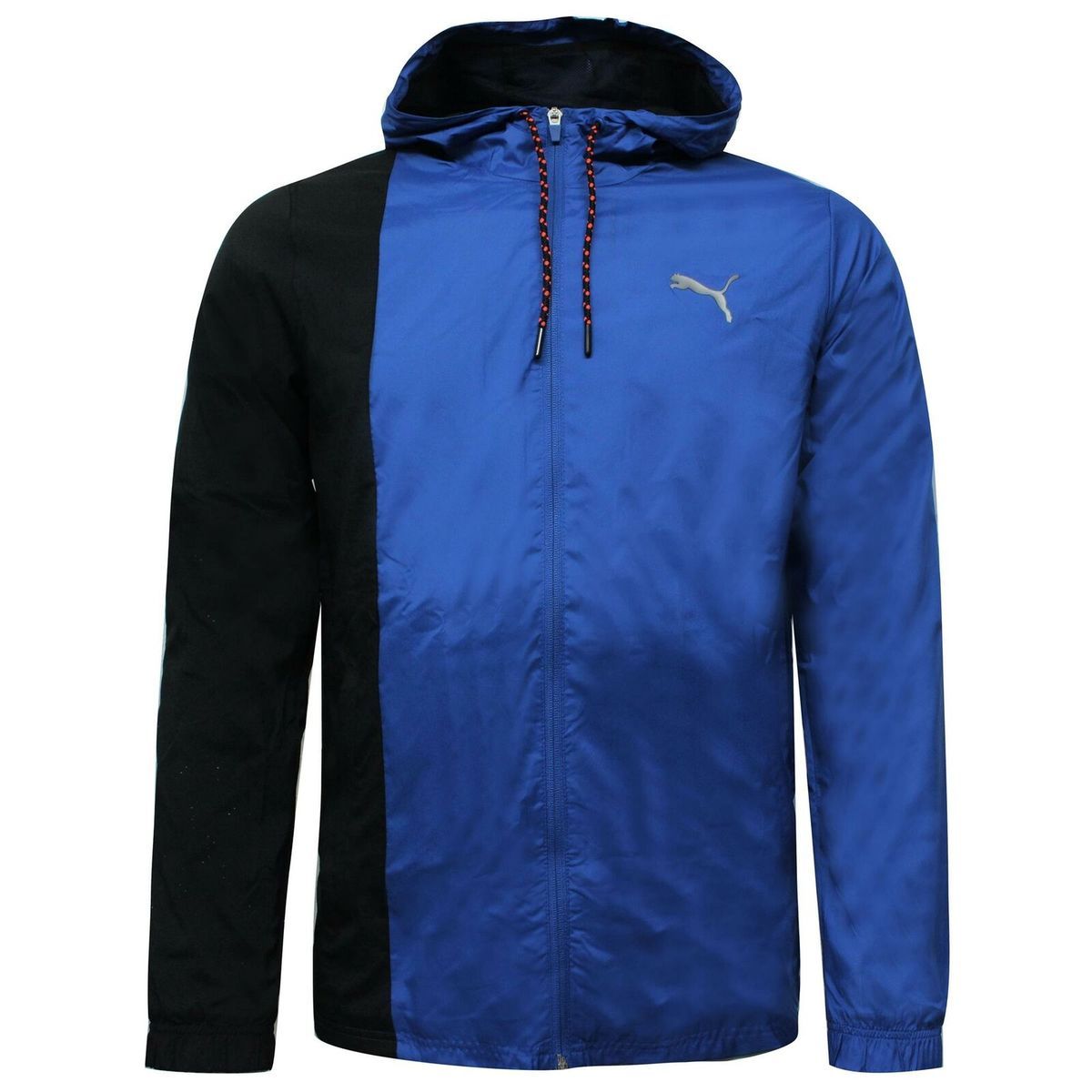 Herren Colorblock Windbreaker Jacke mit Kapuze