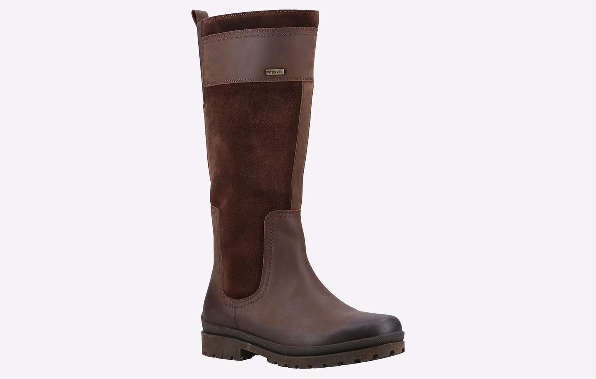 Wasserdichte Kniehohe Leder- und Wildlederstiefel