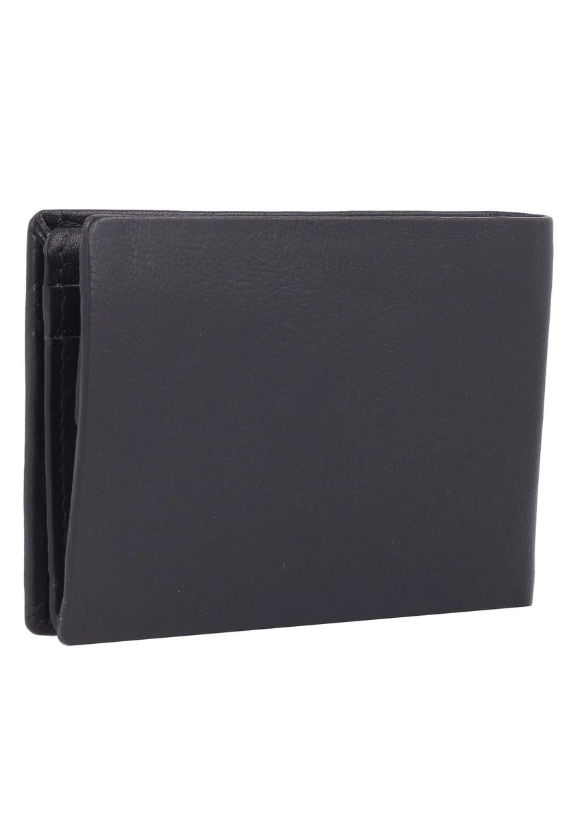 Bifold-Brieftasche aus genarbtem Leder